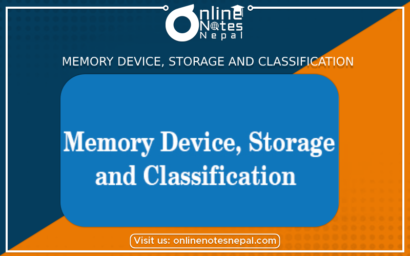 Memory Device, Storage and Classification Photo